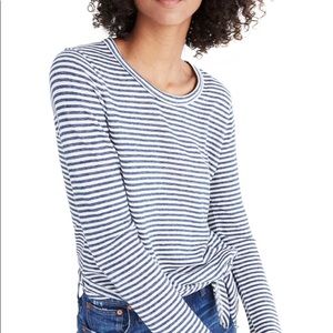 Madewell Soundcheck Stripe Side Tie Tee
